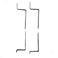 Z-Haken Set (Rahmenstärke 26mm)